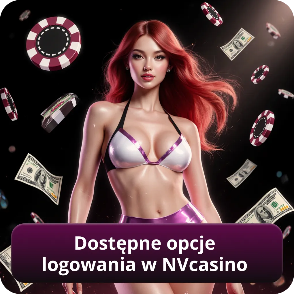 Dostępne opcje logowania w Nvcasino