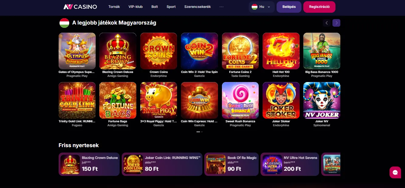 Bejelentkezés az NV Casino login alkalmazáson keresztül