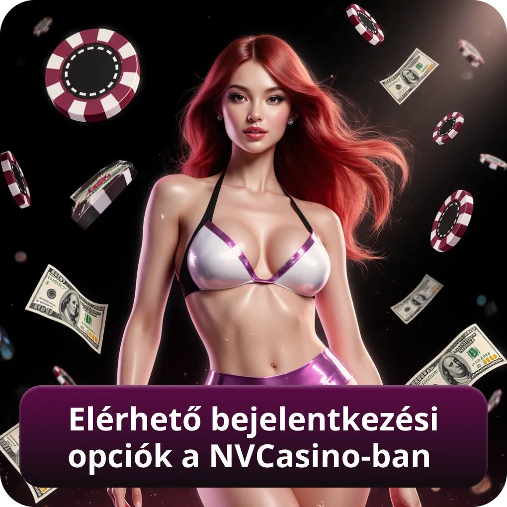 Elérhető bejelentkezési opciók a Nvcasino-ban